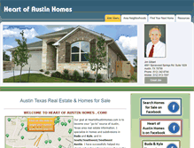 Tablet Screenshot of heartofaustinhomes.com